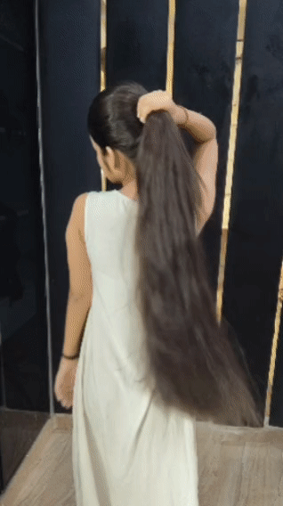 Long & Thick Hair Play ASMR | Ponytail, Bun Drop, Loose Braid & Gentle Hair Pulling